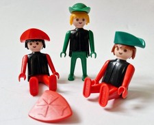 Playmobil Zubehör Vintage Ritter 70er 80er grün rot Dreizack Schild Figur 