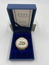 HALCYON DAYS ENAMELS " I Love My Cat" TRINKET IN BOX Hinged Enamel Exclusive