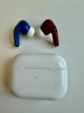 Apple AirPods Pro 2 2nd Gen,USB C Custom ColorWare Matte Metallic Red and Blue