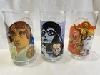 1977 Vintage Star Wars Burger King/Coca-Cola Glasses Lot of 3 Ex Cond.