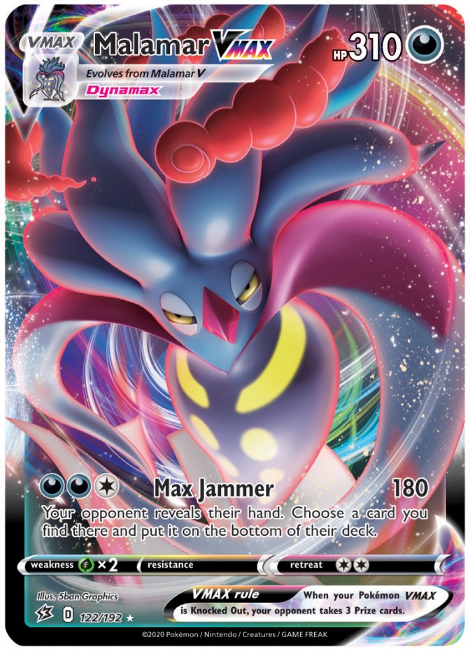 Malamar VMAX - 122/192 - Ultra Rare (Near Mint) Rebel Clash - Darkness Pokémon