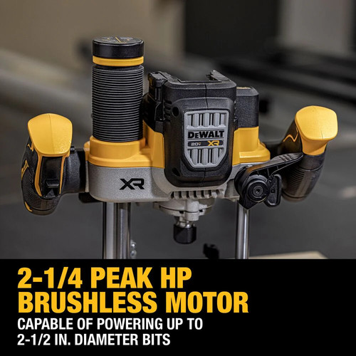 DeWalt DCW620B 20V MAX XR 2-1/4 HP Brushless Cordless Plunge Router - Bare Tool - Picture 4 of 11