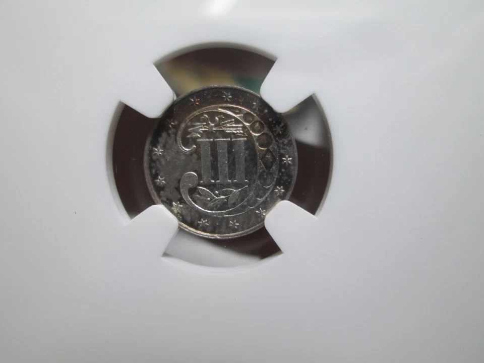1873 CLOSED 3 US 3 CENT SILVER COIN IN NGC PR65 PROOF CONDITION - Image 4 of 4