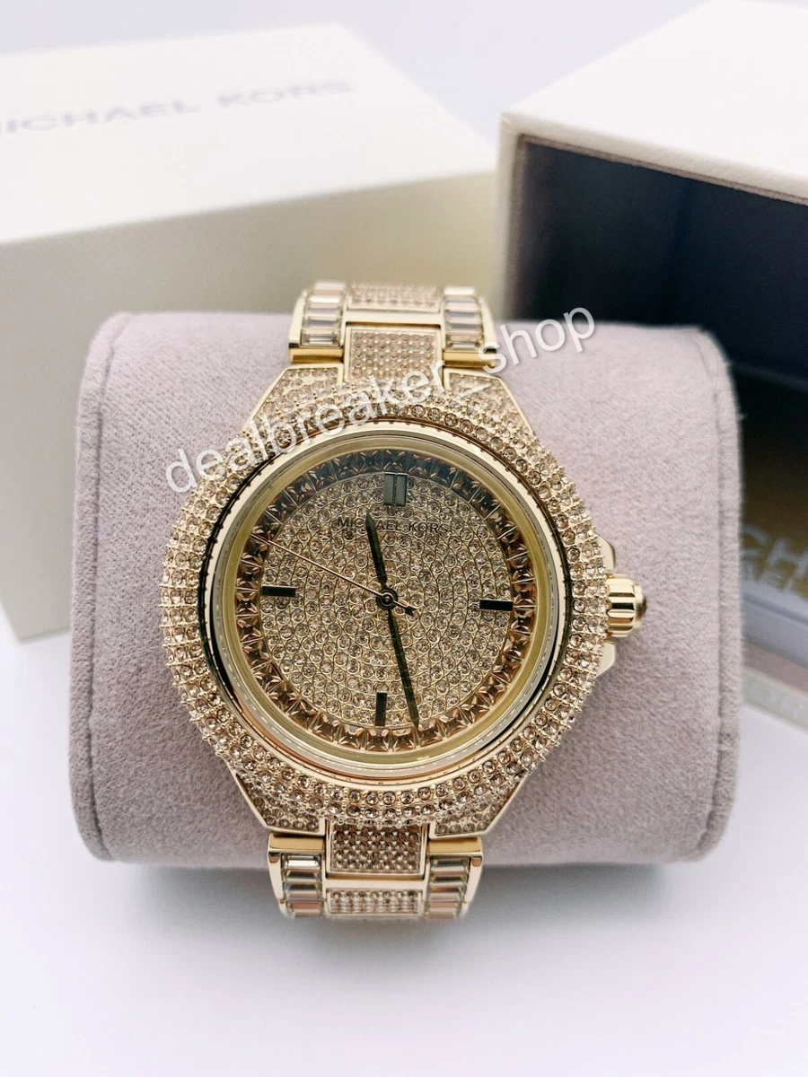 Michael Kors MK5720 Camille Crystal Pave Gold Tone Ladies Wrist Watch