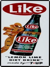 Like Soda  9" x 12" Metal Sign