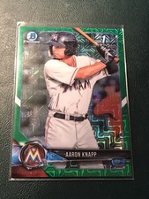 2018 Bowman Chrome MOJO REFRACTOR Aaron Knapp GREEN /99 