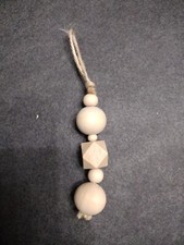 Wooden Bead Christmas Ornament/farmhouse style