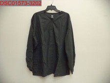 JDM Uniforms Plus Unisex Adult Dark Grey Snap Front Scrub Jacket 2X 687847567325