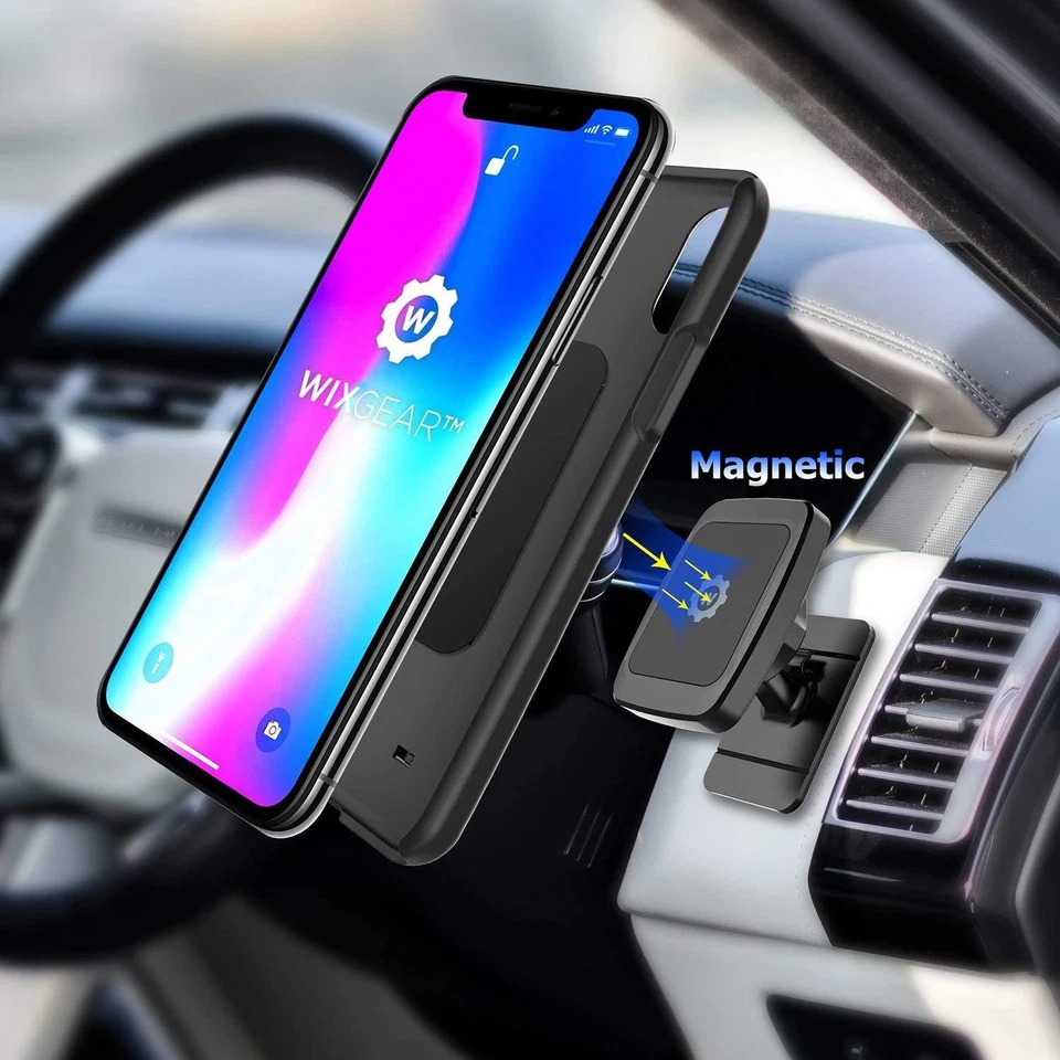 Car Magnetic Stick On Dashboard Mount Cell iPhone Holder Cradle Mini Tablets GPS - Image 3 of 4