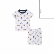 Kissy Kissy Sports Fun Short Pajamas 12-18m Pima Cotton New w/Tags