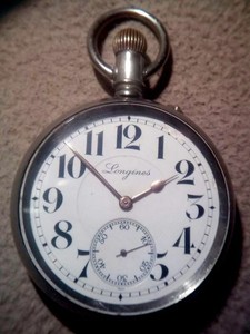 1913 Longines Antico Meccanico Uomo Orologio da taschino buone condizioni |  eBay