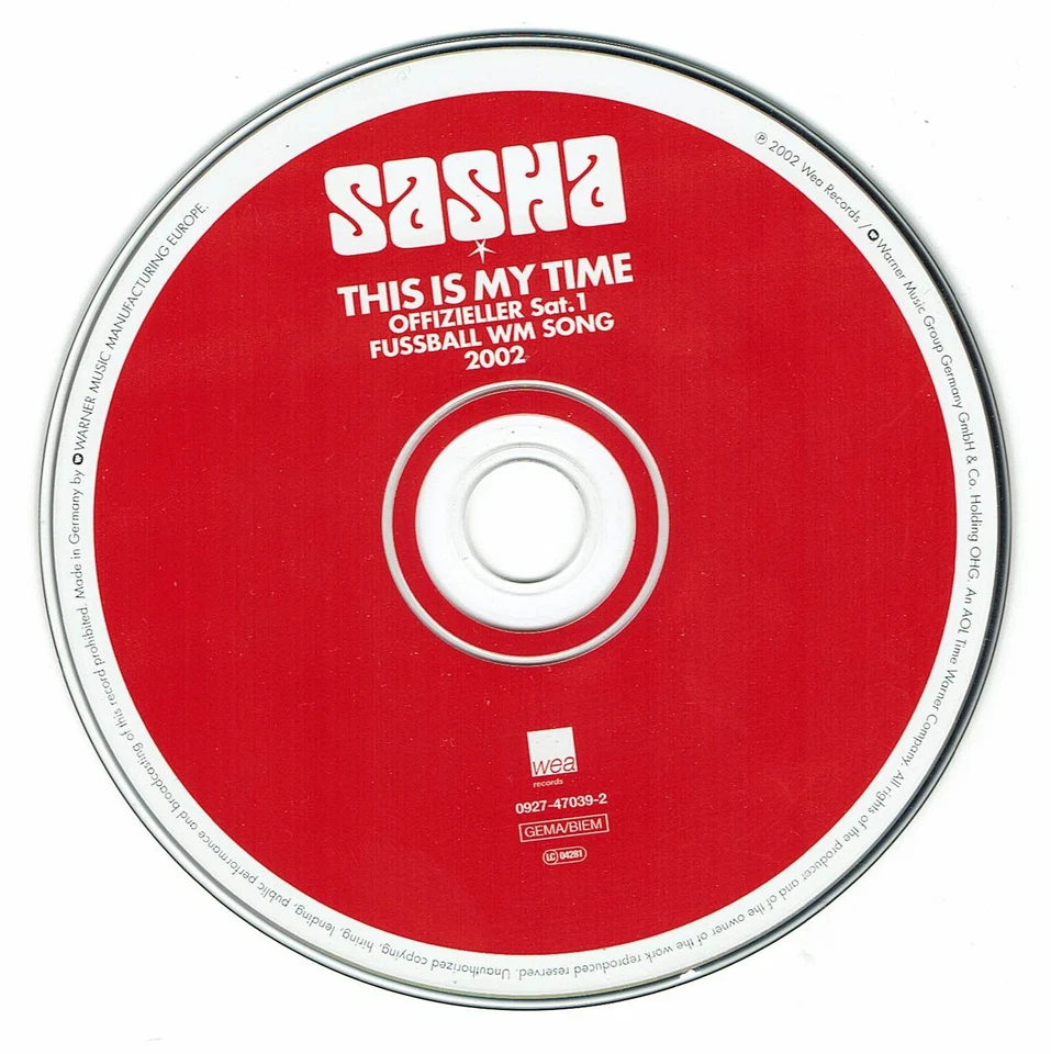 CD sasha This is my time - Bild 2 von 4