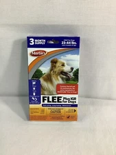 NEW! MARTINS FLEE PLUS IGR FOR DOGS 23-44 LBS KILLS FLEAS (3 MONTHS SUPPLY)