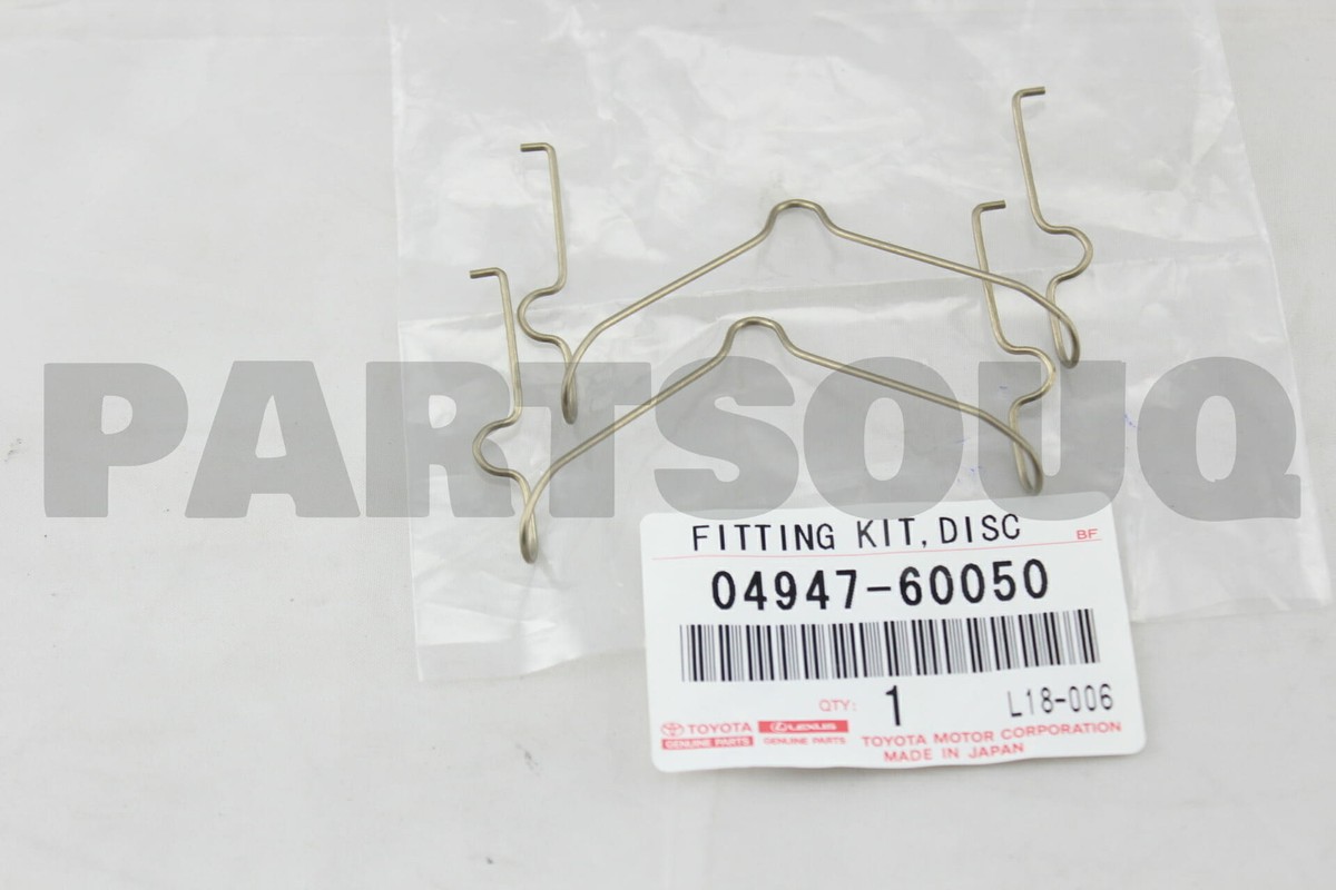 Ａタイプ 0494760050 Genuine Toyota FITTING KIT, DISC BRAKE, FRONT