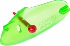 Krippled Anchovy U-Rig-M Head, Green, 3/Pack