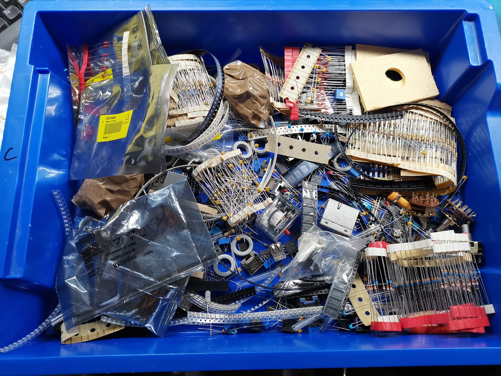 Electronic Component Joblot NOS Capacitor Switch Resistor Crystal More