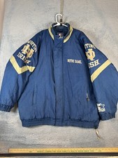 Vintage Starter Jacket University of Notre Dame Fighting Irish 90s XL