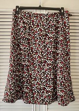 VTG Kathie Lee Womens Knee High Skirt Size 14 Pebble Pattern Lightweight Unlined