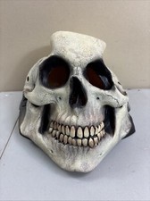 Skull Mask Rubber Full Head Cover One Size Fits Most Grim Reaper Halloween