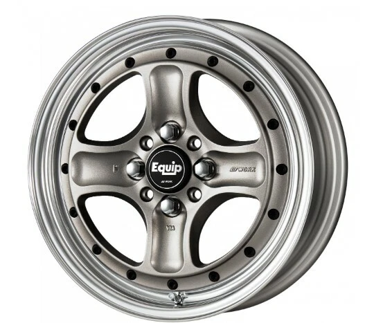 WORK EQUIP 40 Wheels SILVER 15x8.0J +7 4Hx114.3 set of 4 from JAPAN