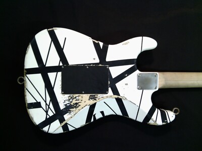 EVH Striped Series black/white Modified Frankenstrat By *Judah