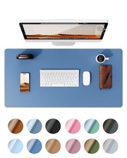 Leather Desk Pad Protector Office Desk Mat Large Mouse Pad Non-Slip PU Leathe...