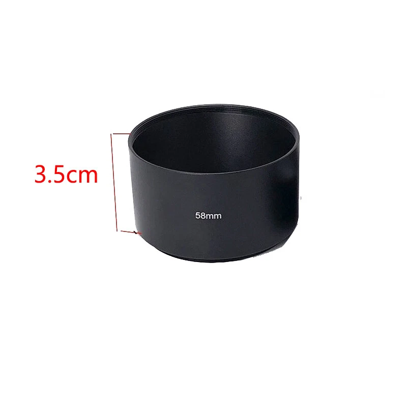 Telephoto Lens Screw in Lens Hood 43/46/49/52/55/58/62/67/72/77/82mm Lens Thread - Image 4 of 4
