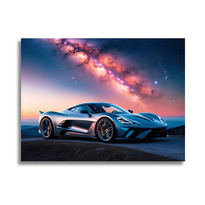 Leinwandbild - Auto - Ambient Design - Man Cave Wandbild - Interieur Dekor