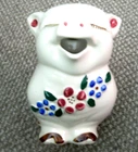 Vintage Shawnee Smiley Pig 2-1/2qt Pitcher. USA. Kitchen Farm Flowers 7.5” Tall