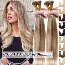 200S Stick Tip I-TIP Micro Ring 100 Remy Human Hair Extensions Micro Bead Thick