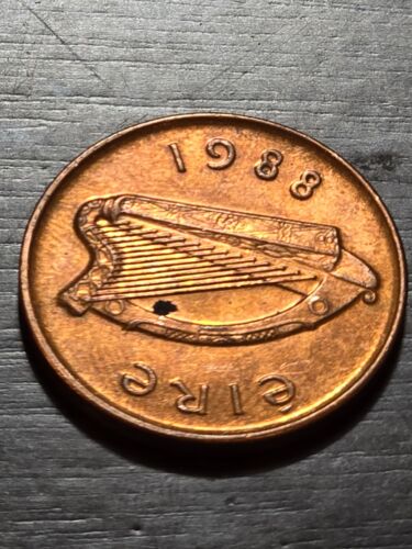 Moneda de dos centavos Old Irish 1988 de 2 piezas - ¡Grandes detalles! - Imagen 1 de 2