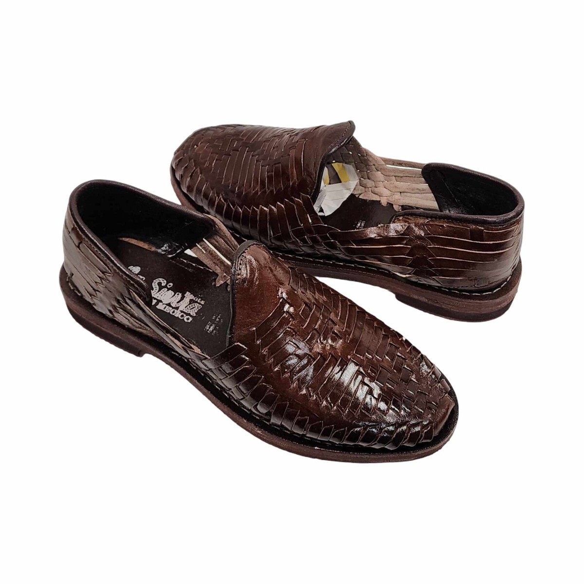 Men\'s Closed Toe Sandal MOCCASIN HUARACHES LEATHER HAND MADE BROWN Men main image 3