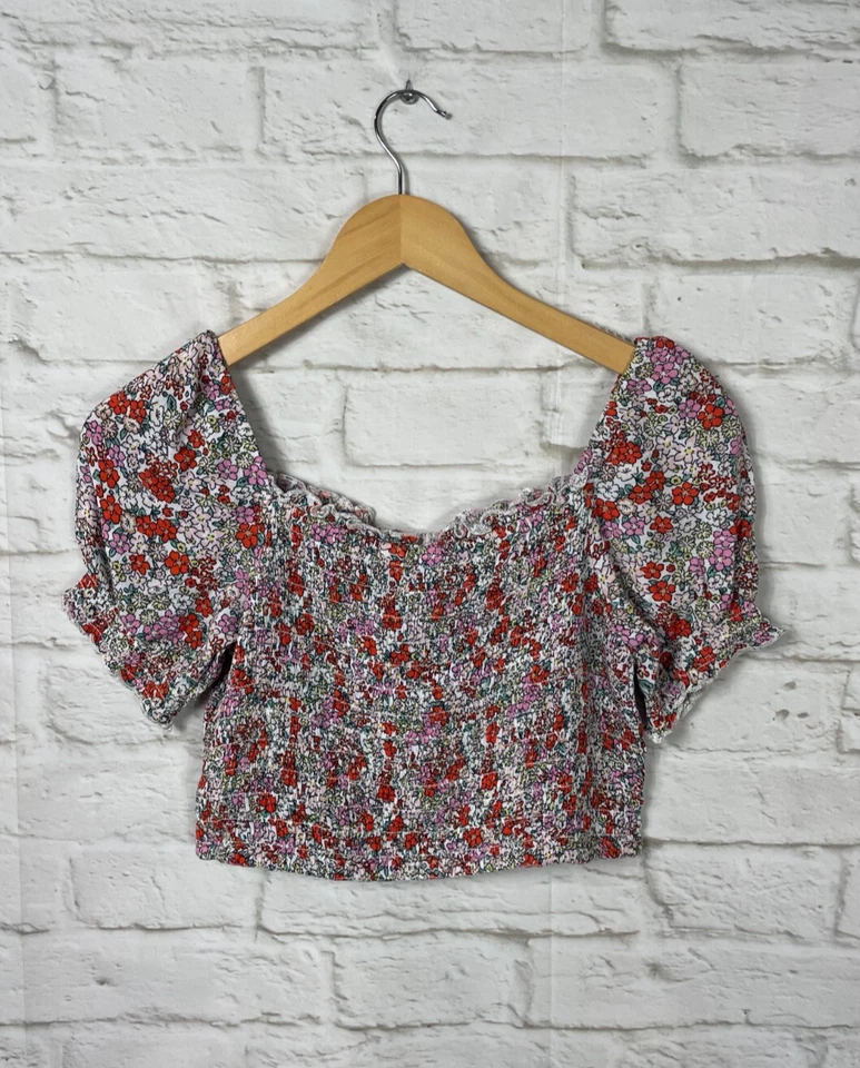 NUEVA Camisa Recortada Floral Roxy Niñas Talla Grande 12 Foto 2 de 4