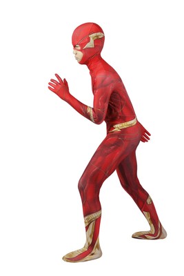 Flashpoint Barry Allen The Flash Cosplay Kostüm Kid Kind Jumpsuit body-suit