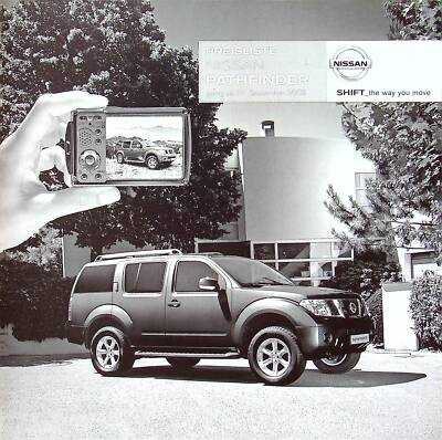 253120) Nissan Pathfinder - Preisliste & Extras - Prospekt 09/2008