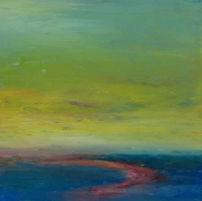 Signed original 24" x 24" AS ABOVE Contemporary landscape painting