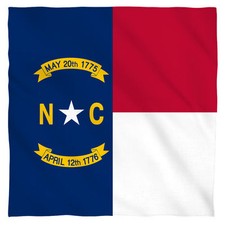 Bandana - The State Of North Carolina Flag 22x22 inch mask