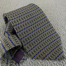 Jos A Bank Miracle Collection All Silk Neck Tie Green Blue 3.5" x 58"