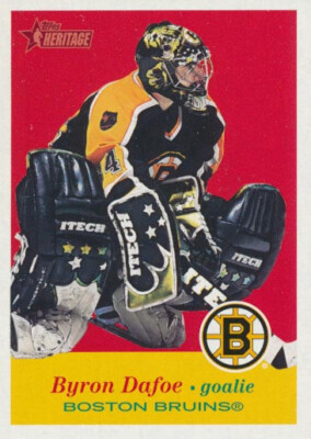 2001-02 Topps Heritage #90 BYRON DAFOE - Boston Bruins