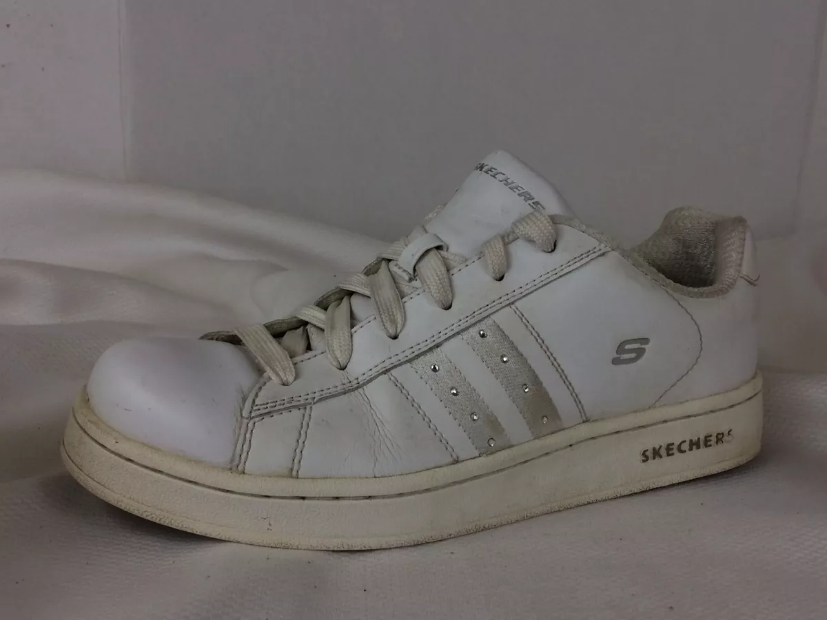 Skechers white casual shoes sale