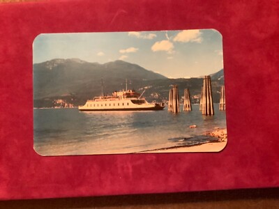 Kootenay Lake BC Canada Ferry M.V. Anscomb Postcard