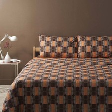 Bassetti completo lenzuola in cotone Globes M1 bruciato