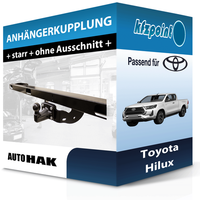 Auto Hak AnhäNgekupplung Starr Passend FüR Toyota Hilux 05.2015-Jetzt Ahk