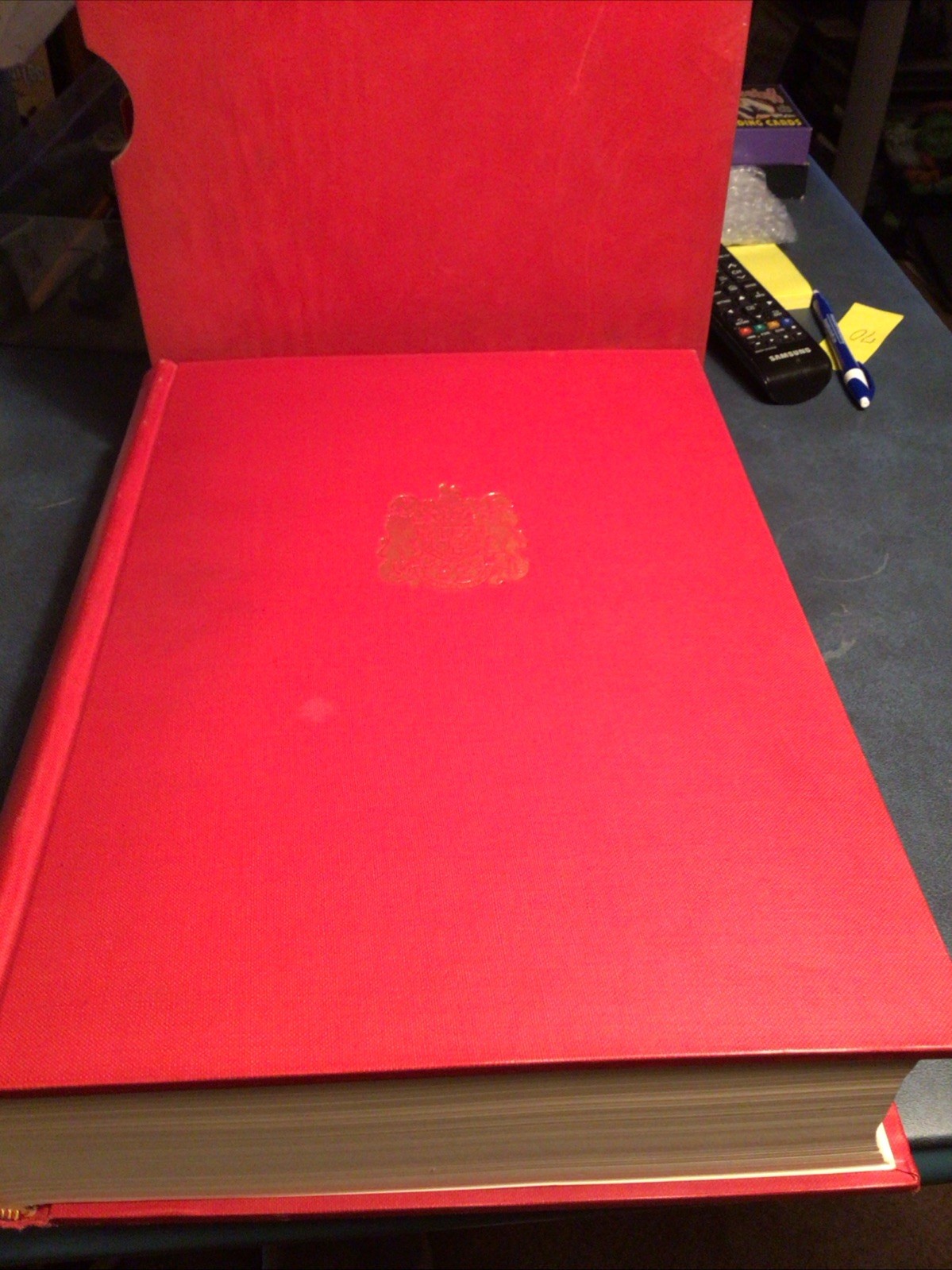 The Royal Philatelic Album Large HC Book John Wilson With Red Case