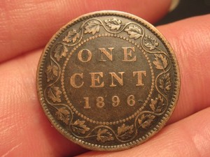 1896 CANADIAN LARGE CENT, FREE SHIPPING (#552E)