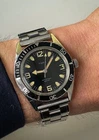 1967 Timex 600 Ft Feet Skindiver 1257 Serviced midsized 36mm dive watch Vintage