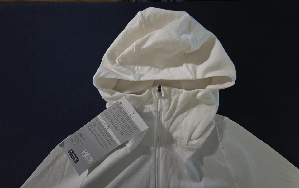 NWT Patagonia Hoodie Women Large Birch White Merino 3 Midweight Hoody Baselayer - Image 3 of 4