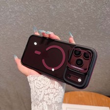 For iPhone 18 Pro Max 17 16 15 14 13 12 Shockproof Mag Safe Case Lens Ring Stand
