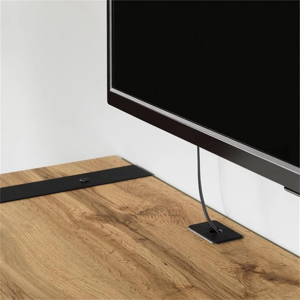 Consola multimedia montada en la pared South Shore Munich 75" roble nórdico Foto 2 de 4