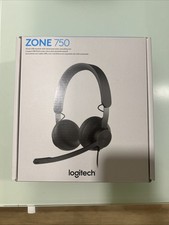 Logitech Zone 750 Wired On-Ear Headset with Advanced Noise-canceling Microphone